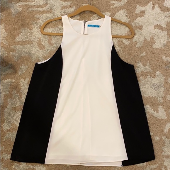 Alice & Olivia Black & White dressy tank - Picture 1 of 3